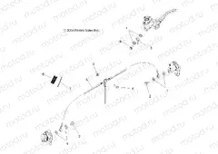BRAKE LINES | BRAKE LINES, FRONT - A07MH76FA (49ATVBRAKELINE075EFIIN)
