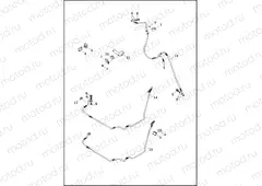 BRAKE LINES, FRONT - ABS