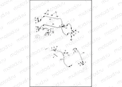 BRAKE LINES, FRONT, ABS - FLDE, FLFB, FLFBS, FLHC, FLHCS, FLSB, FLSL, FXBB, FXBR, FXBRS, FXLR (2 OF 2)