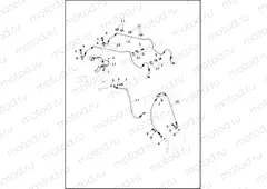 BRAKE LINES, FRONT, ABS - FXFB, FXFBS