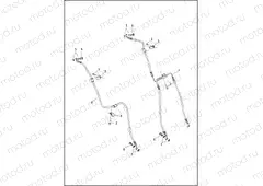 BRAKE LINES, FRONT - NON-ABS