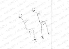 BRAKE LINES, FRONT - NON-ABS