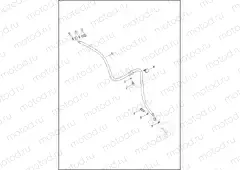 BRAKE LINES, FRONT NON-ABS - XG500, XG750