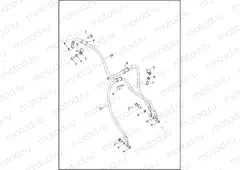 BRAKE LINES, FRONT NON-ABS - XG750A