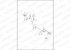 BRAKE LINES, REAR - NON-ABS