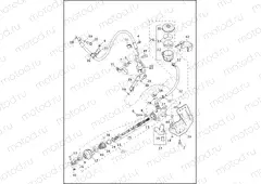 BRAKE, MASTER CYLINDER, REAR - 883L/N/R, 1200C/CA/CB/CP/V/X (2 OF 2)