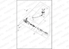 BRAKE MASTER CYLINDER, REAR