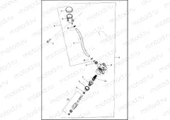 BRAKE, MASTER CYLINDER, REAR
