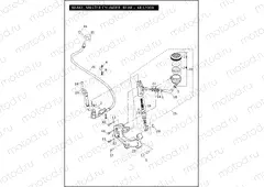 BRAKE, MASTER CYLINDER, REAR - XR1200X