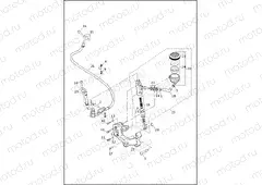 BRAKE, MASTER CYLINDER, REAR - XR1200X