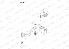BRAKE PEDAL (MODEL K6/K7/K8)