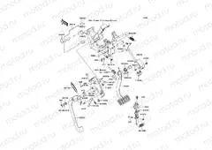 Brake Pedal/Throttle Lever