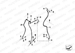 Brake pipe front ABS