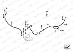 Brake pipe rear ABS
