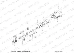BRAKES | BRAKES, BRAKE CALIPER, REAR - A23SDE57P4 (C102231-3)
