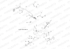 BRAKES | BRAKES, BRAKE LINES - A13DH50AX/AZ (49ATVBRAKELINE11SP500TRG)