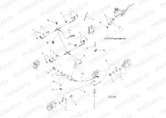 BRAKES | BRAKES, BRAKE LINES - A13DN5EFL (49ATVBRAKELINE11SPX2550I)