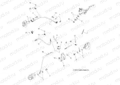 BRAKES | BRAKES, BRAKE LINES - A13GH85AJ/EAK (49ATVBRAKELINE11SPEPS550)