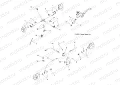 BRAKES | BRAKES, BRAKE LINES - A13TN55AA/AZ (49ATVBRAKELINE11SPX2550)