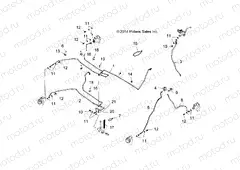 BRAKES | BRAKES, BRAKE LINES - A15SWE57AA/AD (49ATVBRAKELINE15570X2)