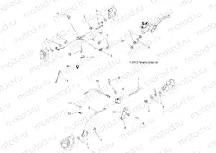 BRAKES | BRAKES, BRAKE LINES - A15SXE95AC/AK/AW/L95AM (49ATVBRAKELINE14SPX2550)