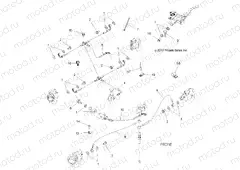 BRAKES | BRAKES, BRAKE LINES - A15SXE95FK (49ATVBRAKELINE14SCRAM850I)