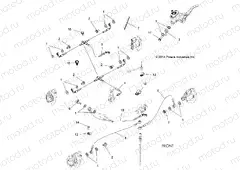 BRAKES | BRAKES, BRAKE LINES - A15SYE85FS (49ATVBRAKELINE1585TREU)