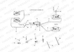 BRAKES | BRAKES, BRAKE LINES AND MASTER CYLINDER - A15DAA57AJ/AH/EAK (49ATVBRAKELINE15ACE570)