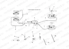 BRAKES | BRAKES, BRAKE LINES AND MASTER CYLINDER - A15DAH32EJ (49ATVBRAKELINE15325HD)