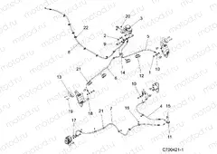 BRAKES | BRAKES, BRAKE LINES and MASTER CYLINDER - D20BBP99A4/B4/FP99A4 (C700421-1)