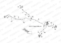 BRAKES | BRAKES, BRAKE LINES and MASTER CYLINDER - R13XT9EFX (49RGRBRAKELINES12RZRXP4)