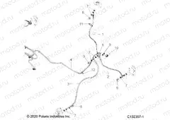 BRAKES | BRAKES, BRAKE LINES, FRONT - A20S6E57A1/3A1 (C102357-1)