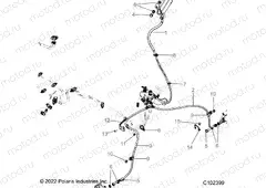 BRAKES | BRAKES, BRAKE LINES FRONT - A23SEA57F1/T57C1/C2/F1 (C102399)