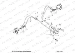 BRAKES | BRAKES, BRAKE LINES, REAR - A23SDE57P4 (C102251-2)