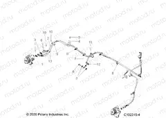 BRAKES | BRAKES, BRAKE LINES REAR - A23SEA57F1/T57C1/C2/F1 (C102315-4)