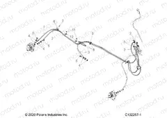 BRAKES | BRAKES, BRAKE LINES, REAR - A23SJS57CX (C102257-1)