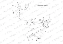 BRAKES | BRAKES, BRAKE PEDAL and REAR MASTER CYLINDER - A09BA50FA (49ATVBRAKERR08SCRAM)