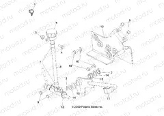 BRAKES | BRAKES, BRAKE PEDAL and REAR MASTER CYLINDER - A13EA32AA (49ATVBRAKERR10TBLZR)