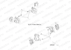 BRAKES | BRAKES, CALIPER MOUNTING - R13JT87AD/AL/9EAK/EAL/EAO/EAT/EAW/EAP (49ATVCALIPERMTG12RZRXP900)