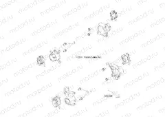 BRAKES | BRAKES, CALIPER MOUNTING - Z15VHA57AJ/E57AS/AK (49ATVCALIPERMTG12RZR570)