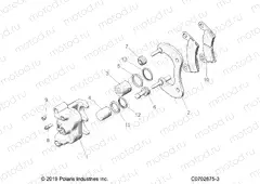 BRAKES | BRAKES, CALIPER, REAR - Z20RAB92AC/BC/AR/BR/D92AC/BC/AR/BR (C0702875-3)