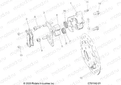 BRAKES | BRAKES, CALIPER, REAR - Z23G4E92AL/BL (C701142-01)