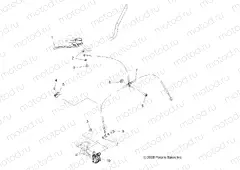 BRAKES | BRAKES, FRONT ASM. - A10GJ45AA (49ATVBRAKEFRT09OUT450)