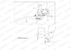 BRAKES | BRAKES, FRONT BRAKE and MASTER CYLINDER - A10GJ45AA (49ATVMCLH09OUT525)
