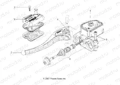 BRAKES | BRAKES, FRONT BRAKE LEVER and LH MASTER CYLINDER - A15S6A76FA (49ATVMCLH086X6)