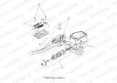 BRAKES | BRAKES, FRONT BRAKE LEVER and MASTER CYLINDER - A09BA50FA (49ATVMCLH08SCRAM)