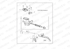 BRAKES | BRAKES, FRONT BRAKE LEVER and MASTER CYLINDER - A23SDE57P4 (100868)