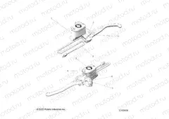 BRAKES | BRAKES, FRONT BRAKE LEVER and MASTER CYLINDER - A23SEA57F1/T57C1/C2/F1 (C103434)