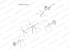 BRAKES | BRAKES, FRONT BRAKE LINES - A13MH50FF/FJ/FU (49ATVBRAKELINE09SP500TR)