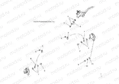 BRAKES | BRAKES, FRONT BRAKE LINES - A15SHC57CS (49ATVBRAKELINE15570SPQ)